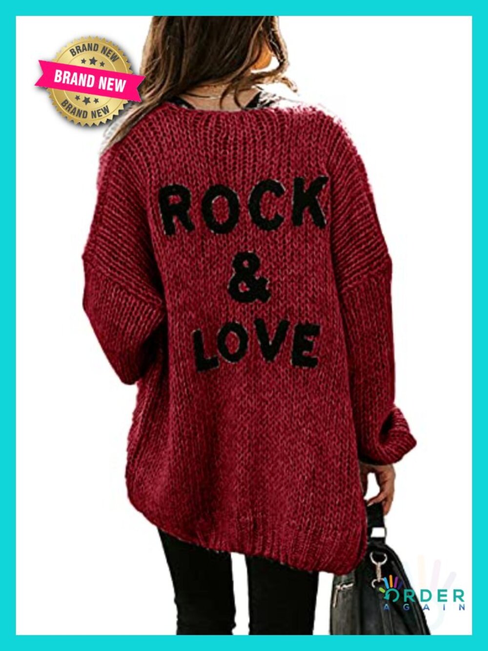 PRETTYGARDEN Women's Open Front Midi Knit Cardigan Long Sleeve Sweater